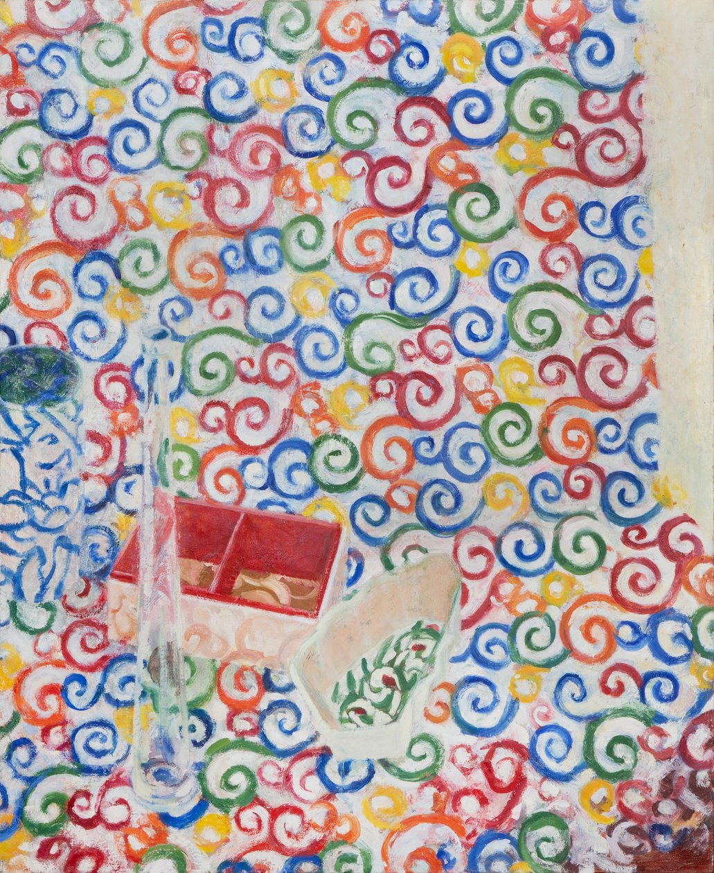 有玻璃瓶的静物，2013 年（布面油画） 作者 梅根·威廉姆森
