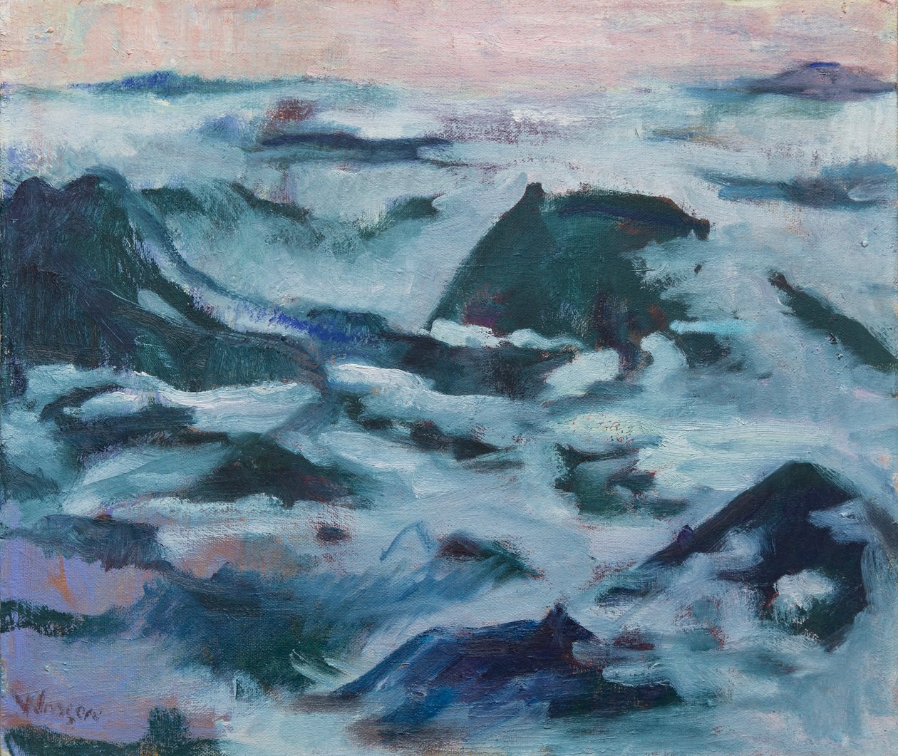 十二缥缈峰，2016（布面油画） 作者 梅根·威廉姆森