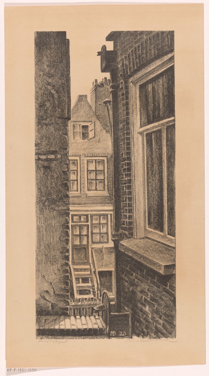 Doorkijkje（物品上的原标题） 作者 Meijer Bleekrode（艺术家签名）