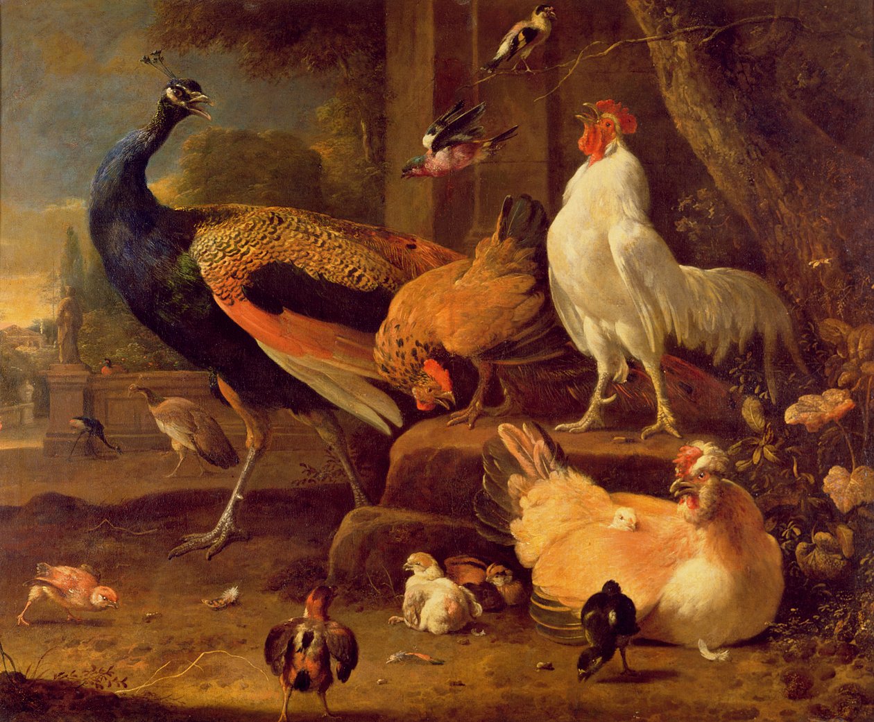 家禽，c.1670 作者 Melchior de Hondecoeter