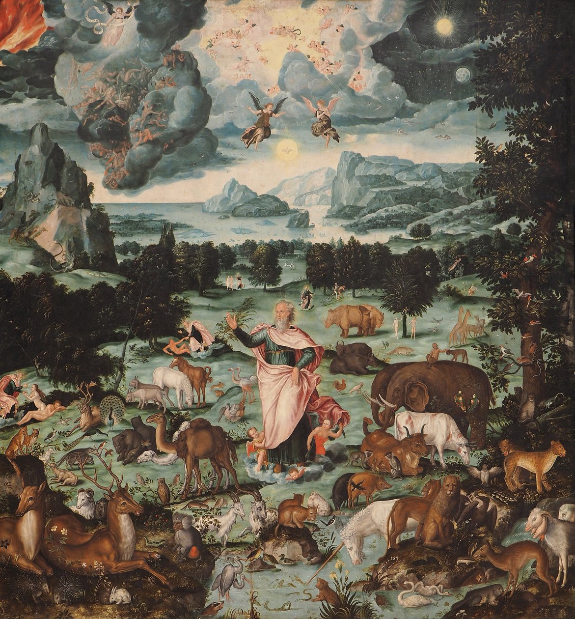 世界的创造，1575年 作者 梅尔基奥·博克斯伯格
