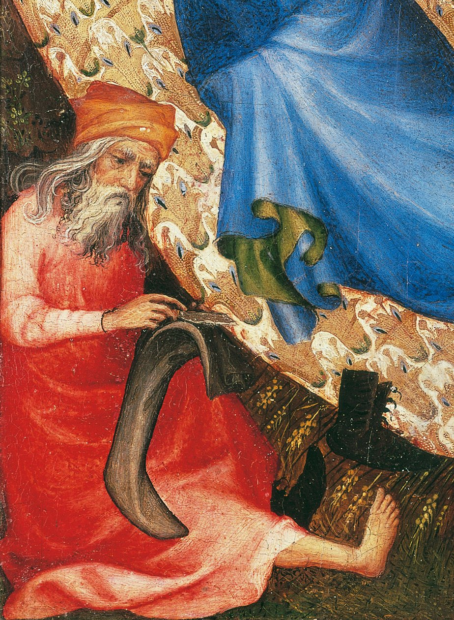 Nativity (tempera on panel) (detail of 504419) 作者 梅尔基奥·布罗德拉兰