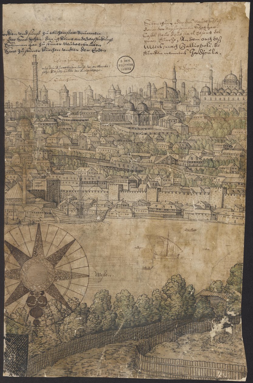 君士坦丁堡远景》，第 12 张，Melchior Lorck，1559 年 作者 梅尔基奥尔（Melchior Lorck）