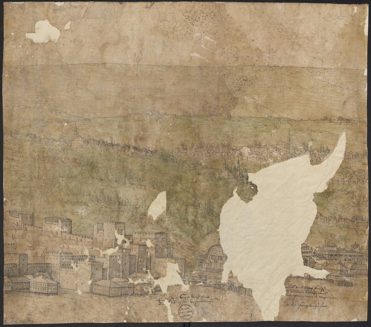 君士坦丁堡展望，第 18 页，梅尔基奥尔·洛克，1559 年 作者 梅尔基奥尔（Melchior Lorck）