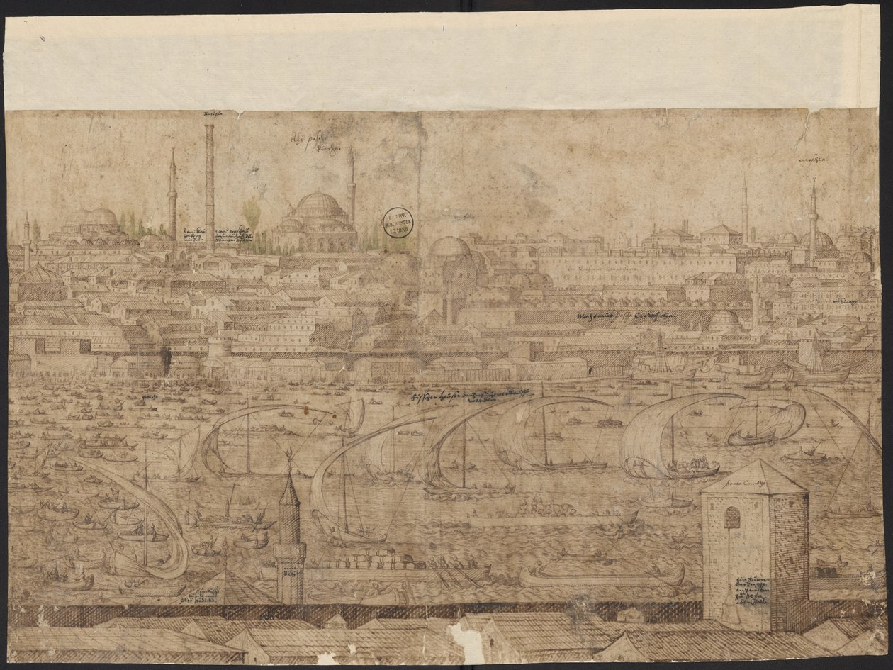 君士坦丁堡展望，第 8 张，梅尔基奥尔·洛克，1559 年 作者 梅尔基奥尔（Melchior Lorck）