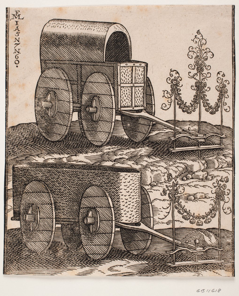 两辆马车 作者 梅尔基奥尔（Melchior Lorck）