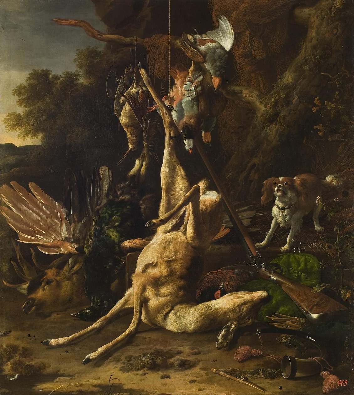 狩猎奖杯 作者 Melchior d'Hondecoeter