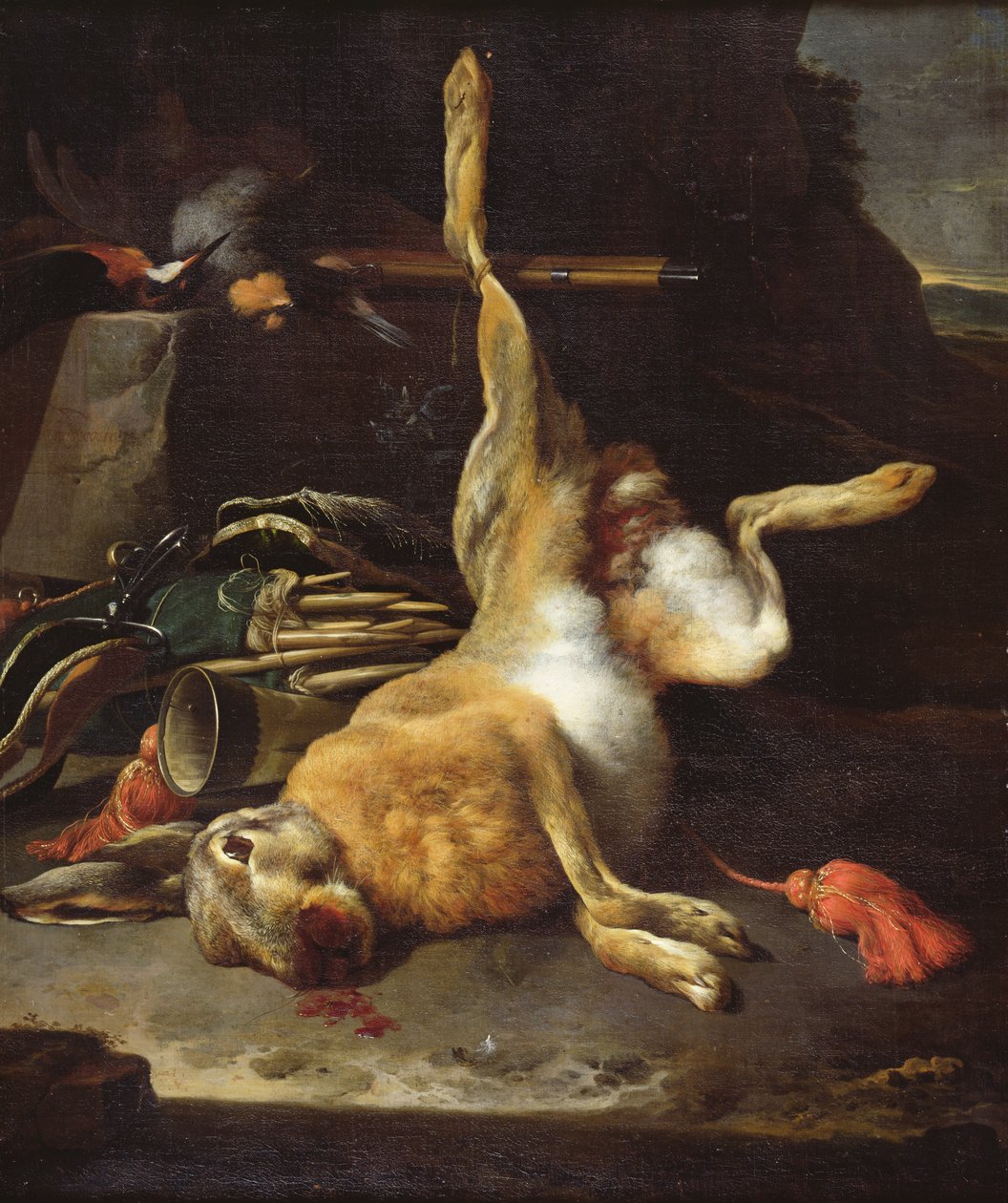 野兔 作者 Melchior de Hondecoeter