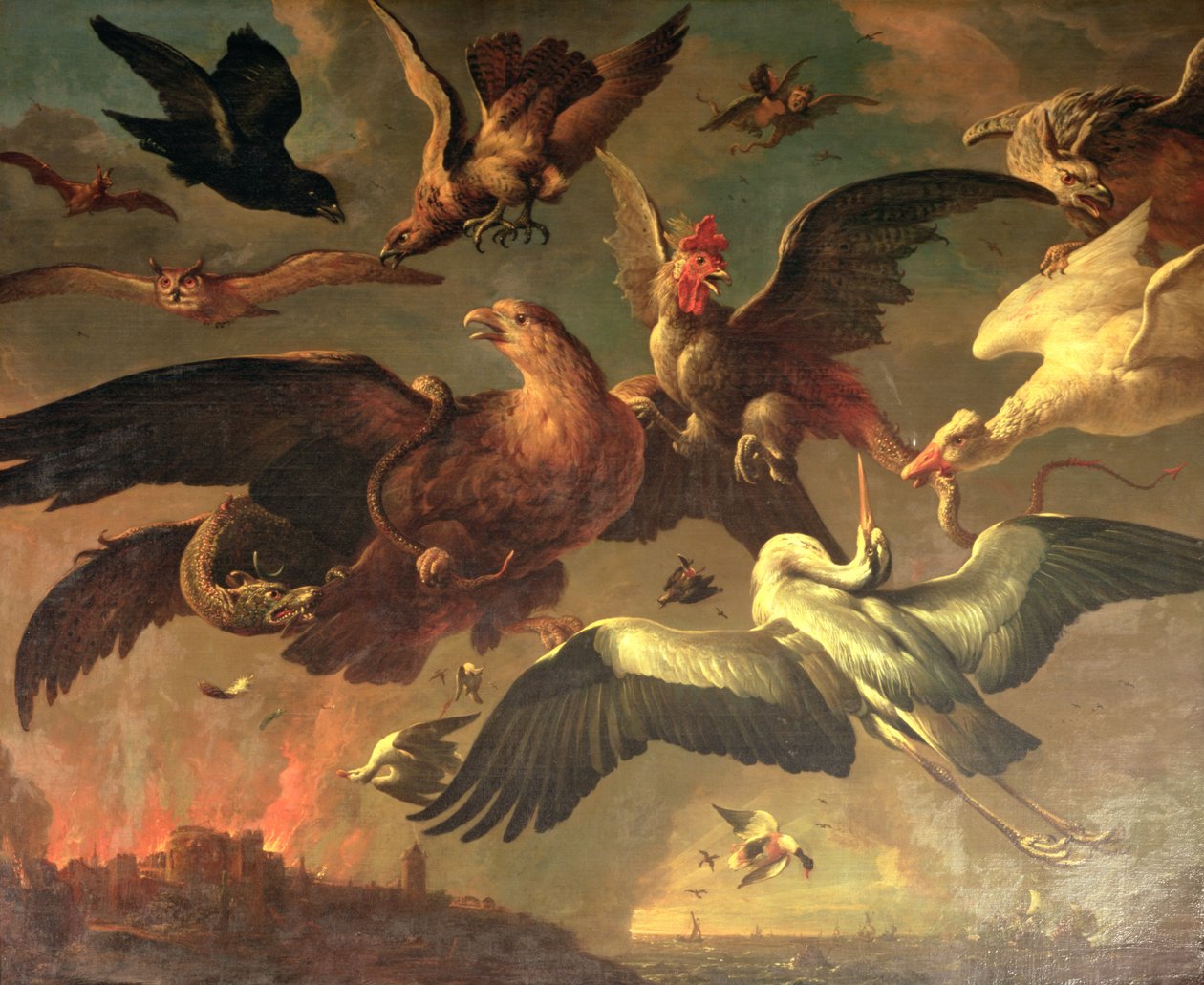威廉三世的低地战争（另见143658） 作者 Melchior de Hondecoeter