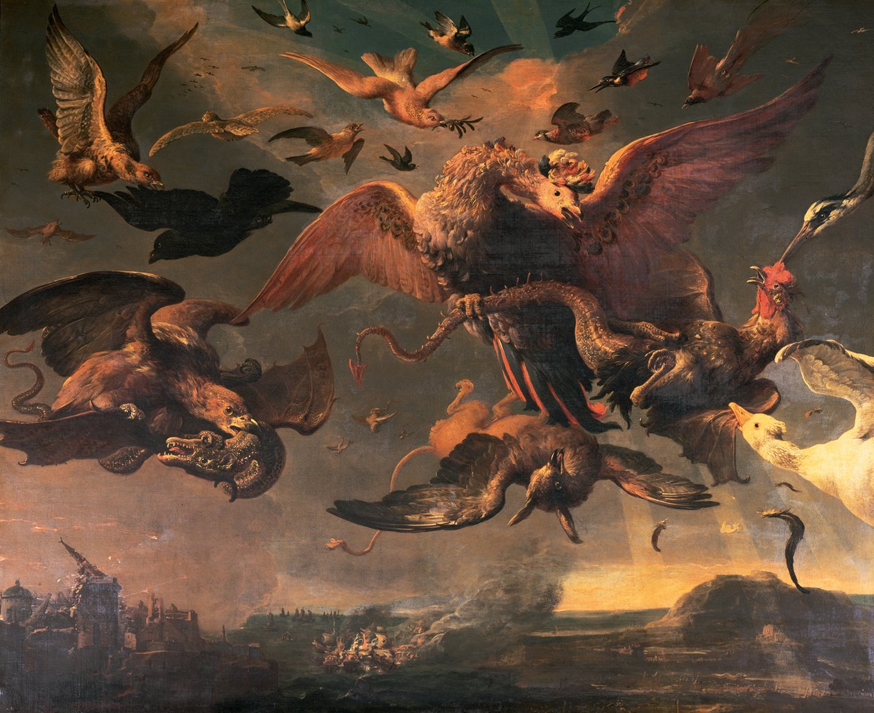威廉三世的低地战争（另见143659） 作者 Melchior de Hondecoeter