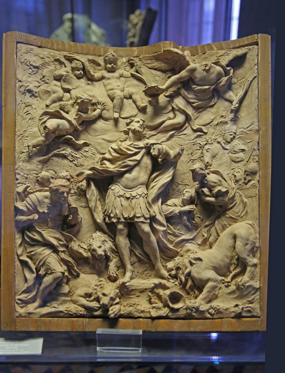 圣奥斯特的殉难，1660年（灰泥） 作者 梅尔基奥尔卡法