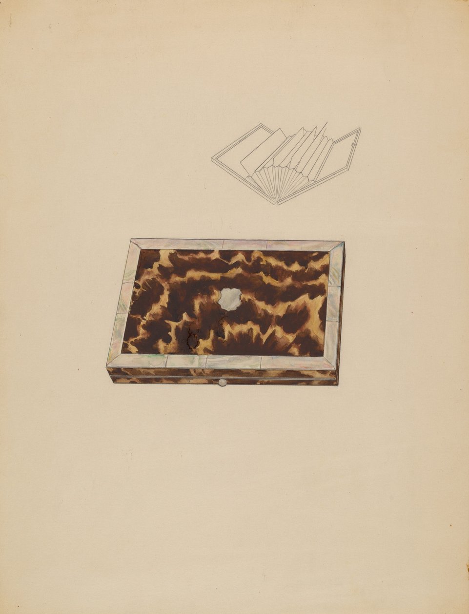 卡片盒，约1936年。 作者 梅丽塔·霍夫曼