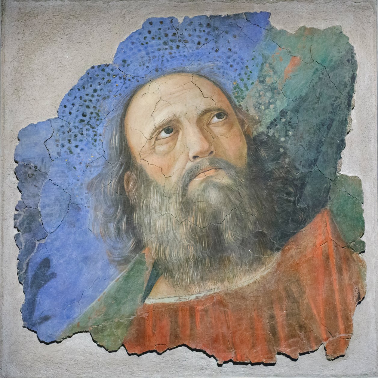 使徒头像，约 1480 年（壁画） 作者 Melozzo da Forli