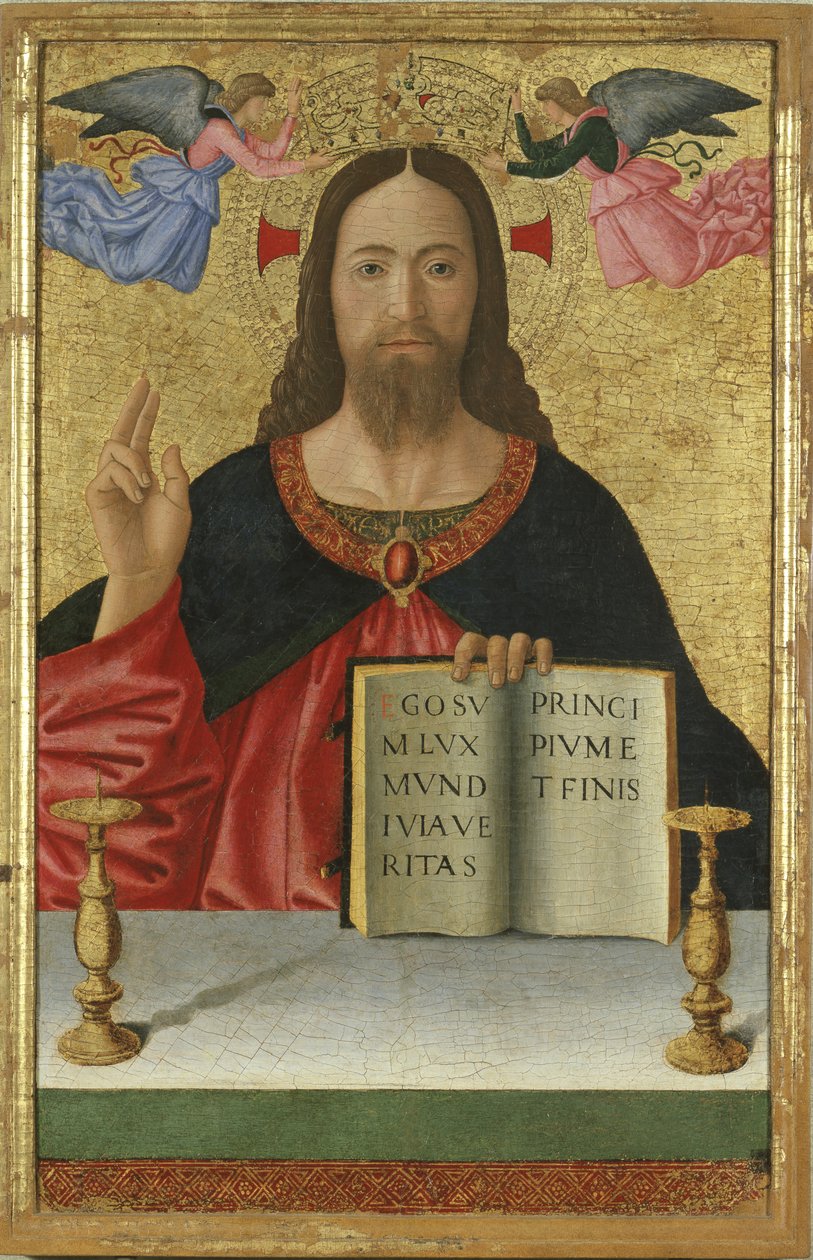 基督祝福，1456-69 作者 Melozzo da Forli