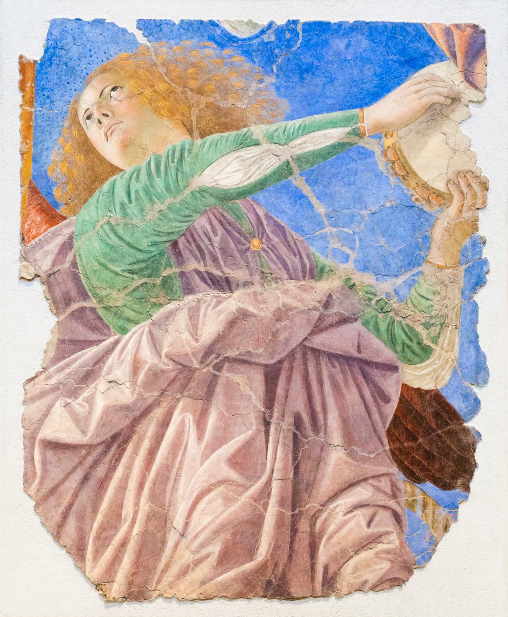 音乐制作天使，c.1480（修复的壁画） 作者 Melozzo da Forli