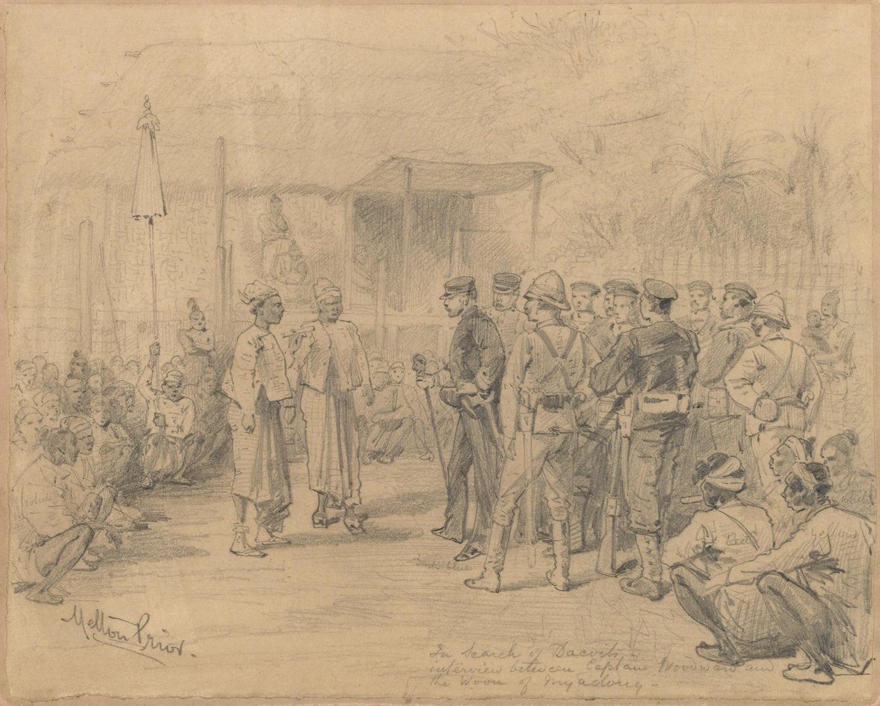 寻找Dacoits，c.1885 作者 梅尔顿·普里尔