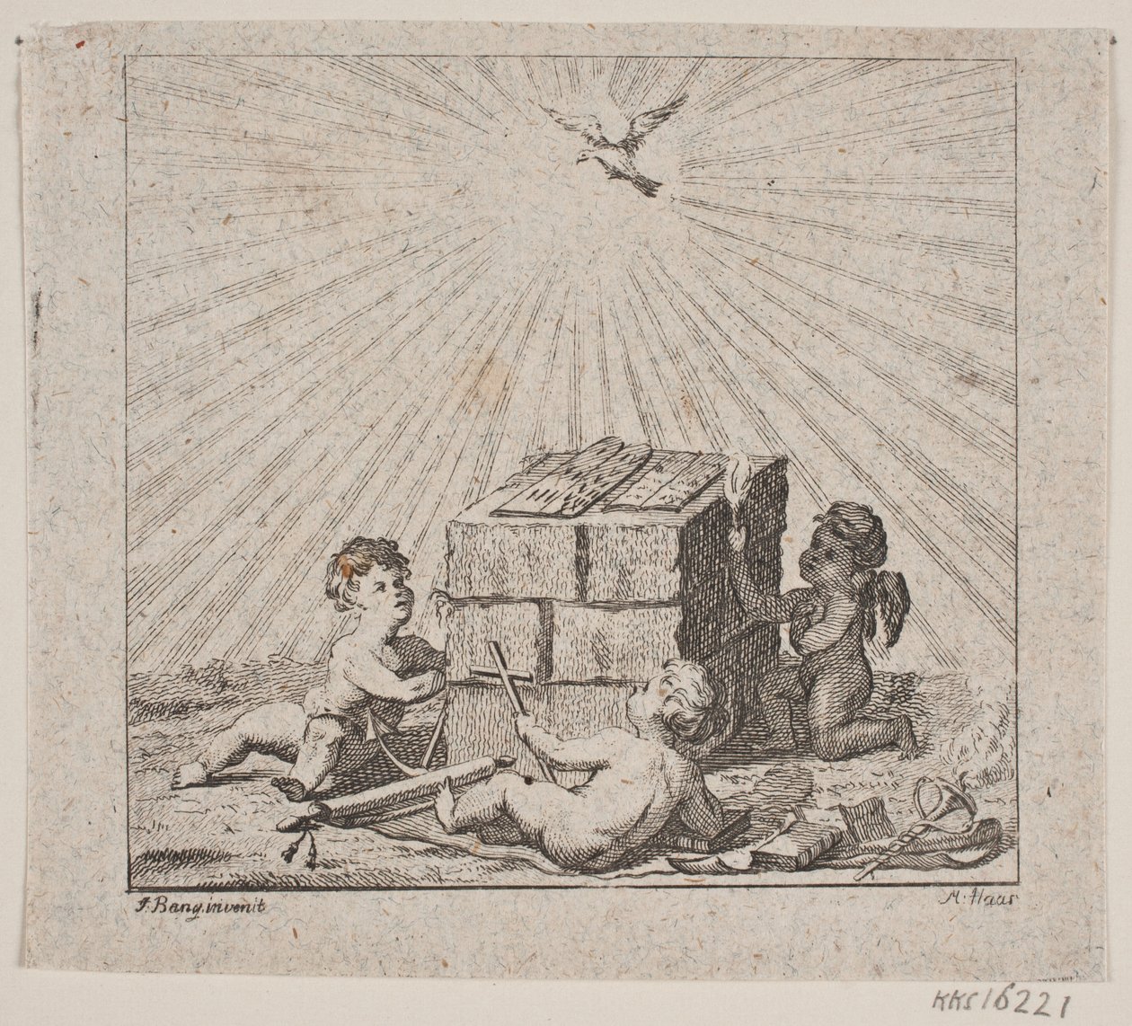 丹麦语  Vignet til N. E. Balle "神学论文" 作者 梅诺·哈斯