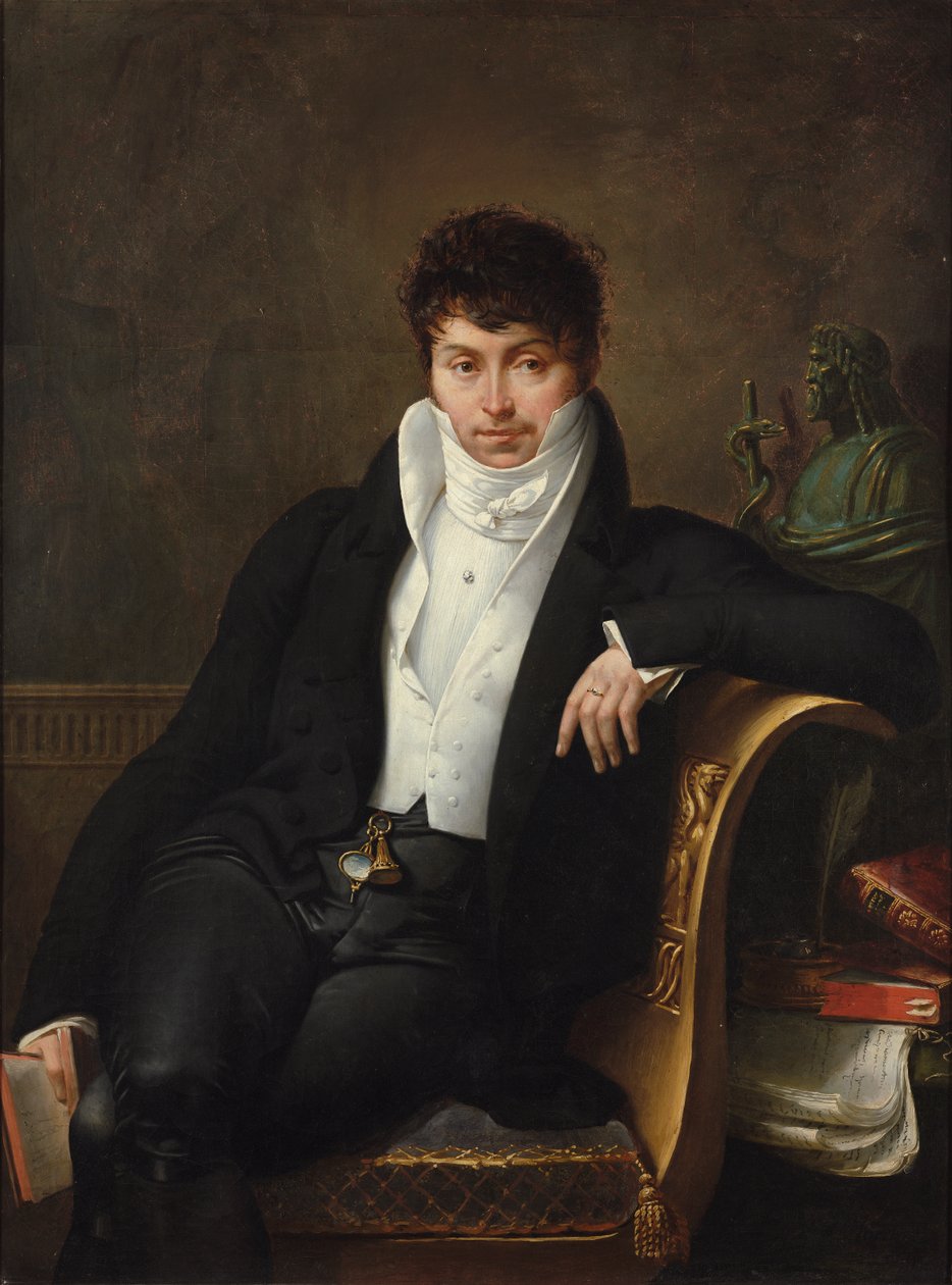 Pierre-Jean-George Cabanis的肖像（1757-1808） 作者 快乐的约瑟夫·布朗德尔