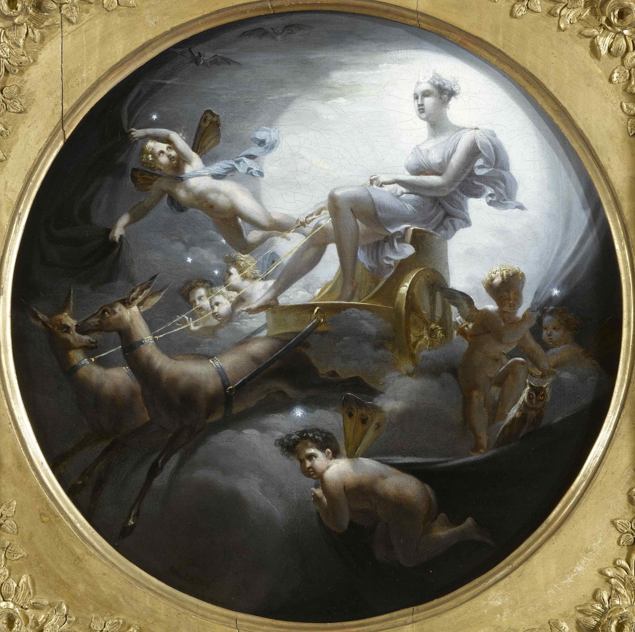 1821年，戴安娜（Diana）乘坐战车 作者 快乐的约瑟夫·布朗德尔