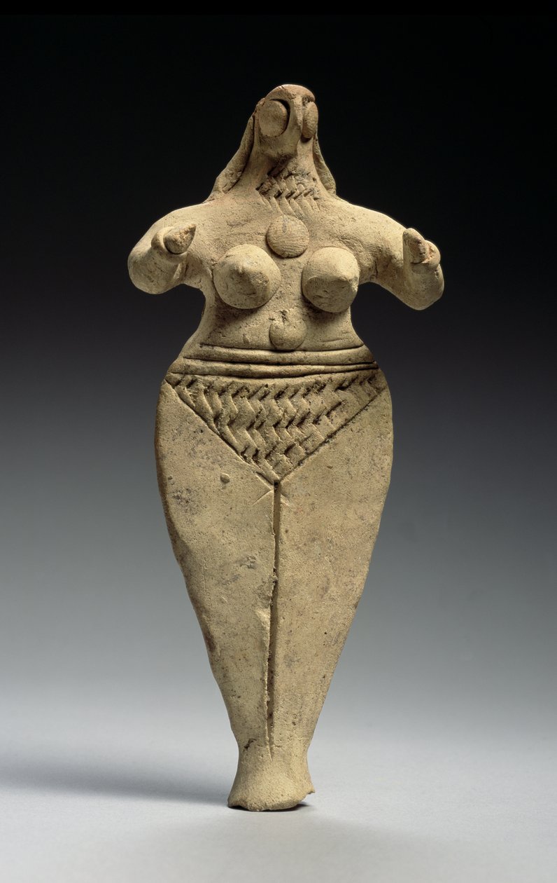 女性形象，阿卡德，第3王朝的乌尔，c.2334-2004 BC（兵马俑） 作者 美索不达米亚