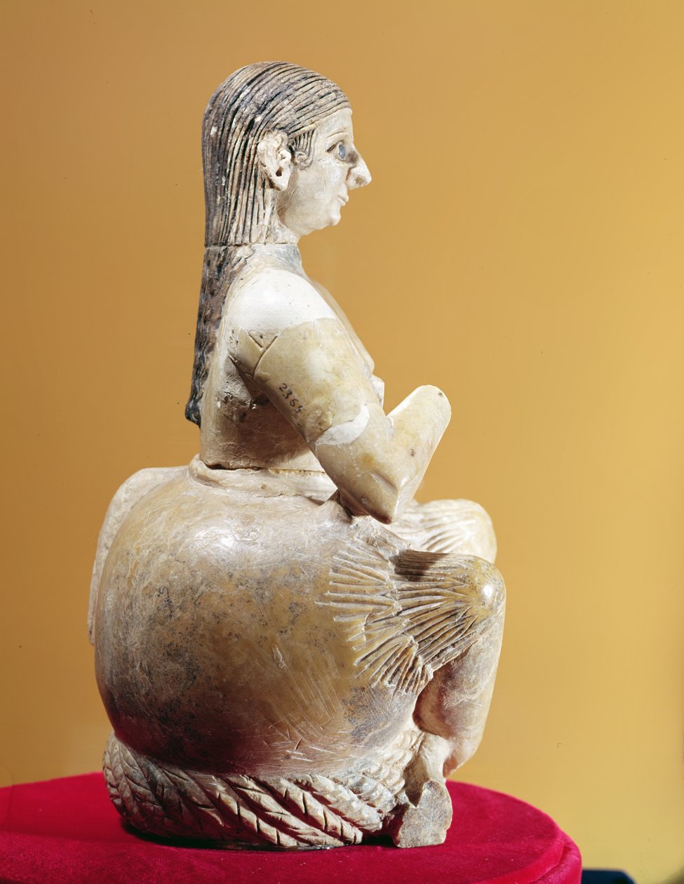 歌手，Ur-Nina（个人资料视图），公元前280  -  23年（雪花石膏） 作者 美索不达米亚