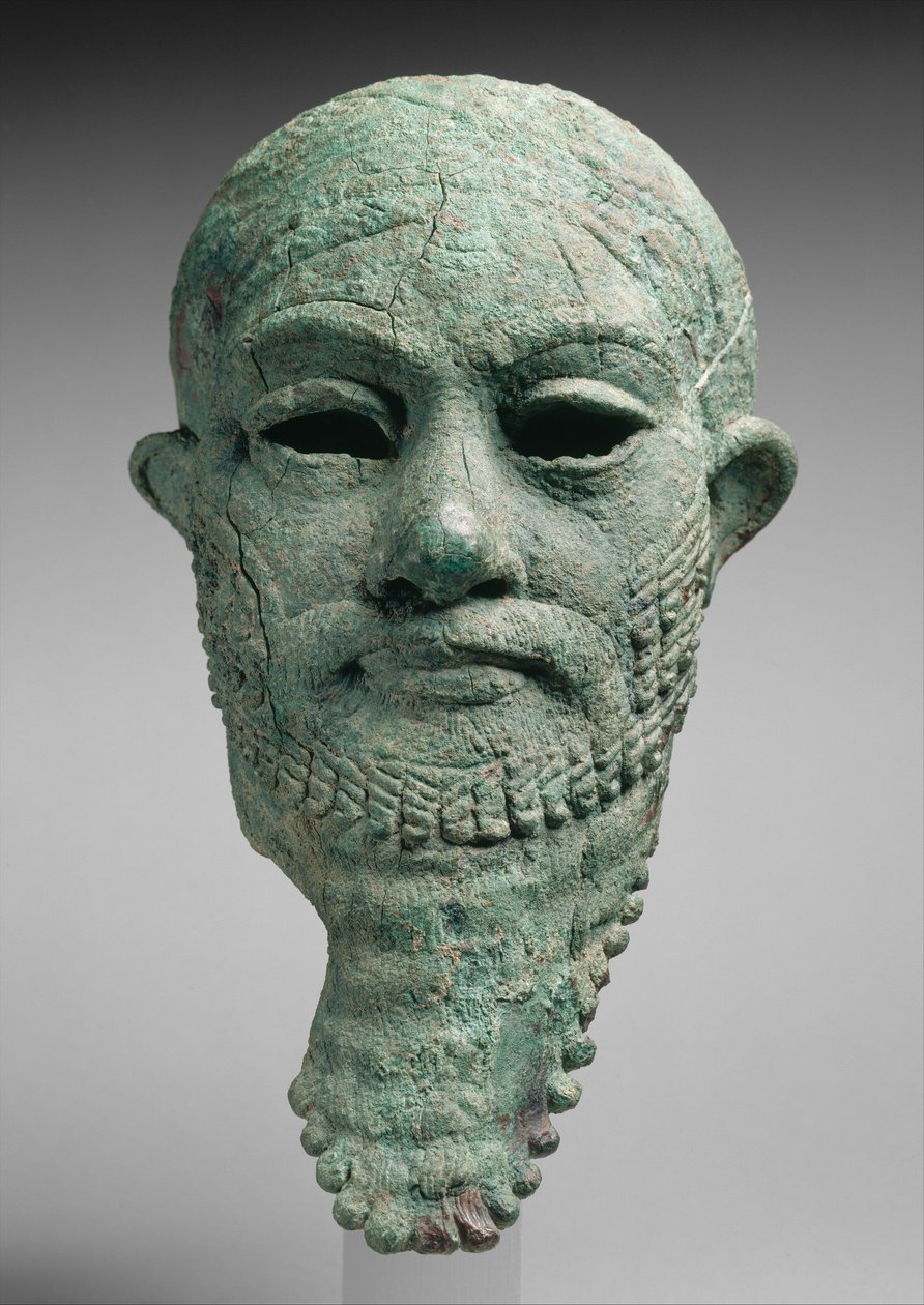 统治者头像，约公元前2300-2000年（铜合金 作者 美索不达米亚