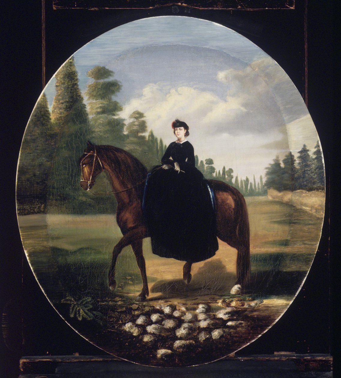 来自Terreros de Parada的Dona Maria Josefa Romero（纸上油画） 作者 墨西哥学校
