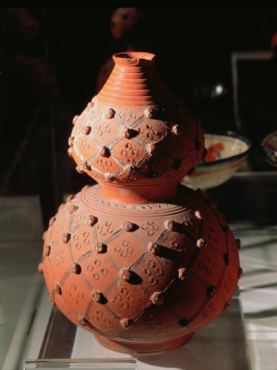 葫芦形的花瓶（陶器） 作者 墨西哥学校