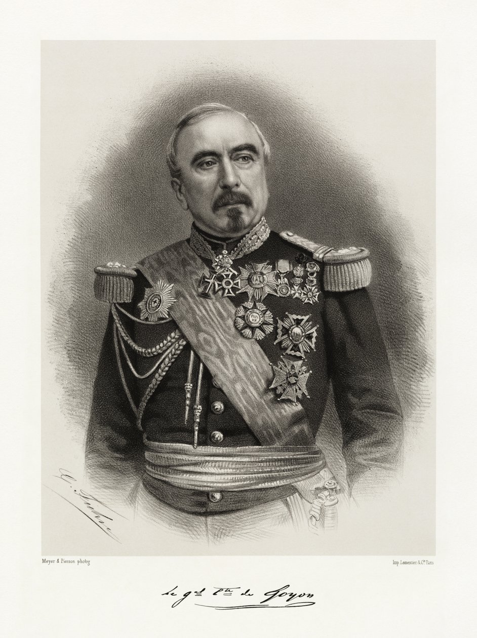 Goyon的查尔斯玛丽奥古斯丁，1865-66 作者 迈尔和皮尔森