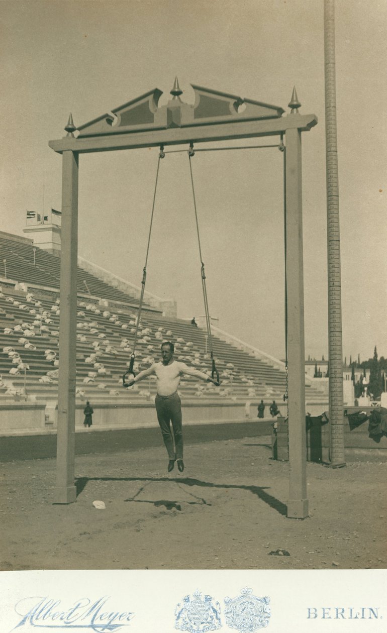 奥运会，1896年;运动员Herman Weingartner，环中排名第三 作者 迈尔·艾伯特