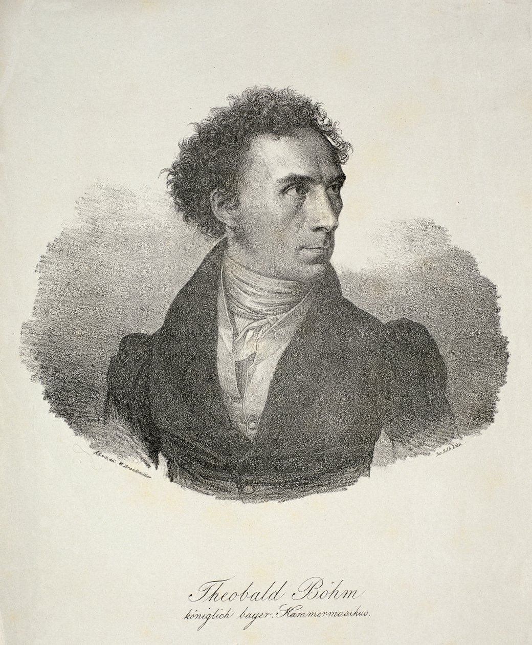 Theobald Bohm（1794-1881）由Selb刻 作者 迈克尔·布兰德米勒