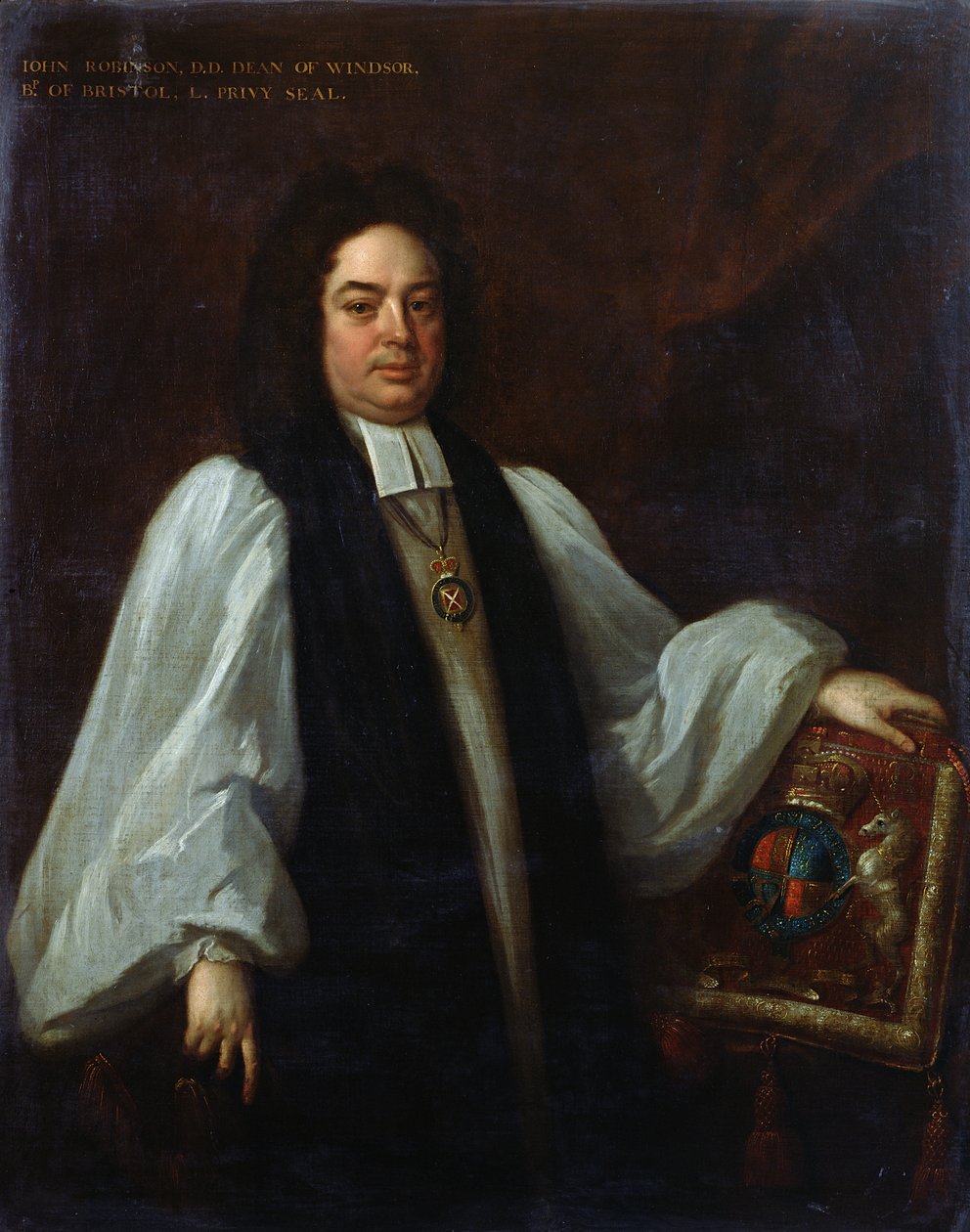 约翰罗宾逊主教的肖像（1650-1723）c.1711 作者 迈克尔·达尔