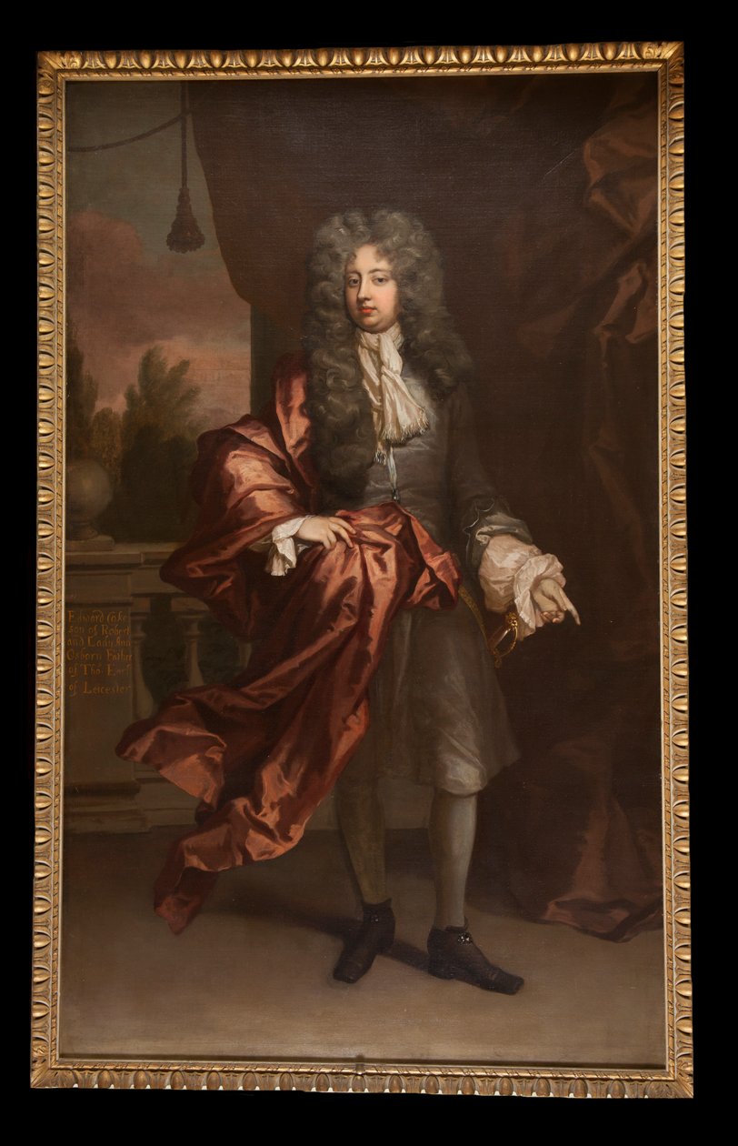 爱德华可乐的肖像，c.1690 作者 迈克尔·达尔