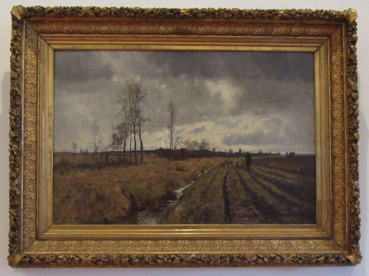 通往Niedergrunstedt的道路，保罗鲍姆，1886年，在魏玛的城堡博物馆展出。 作者 迈克尔·桑德·桑德
