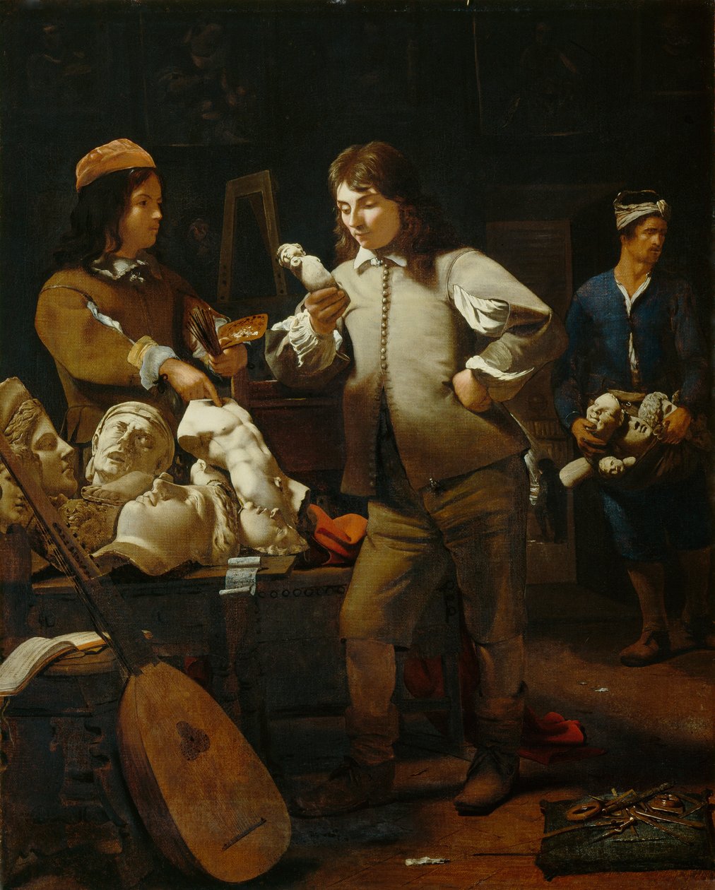 在工作室，1652年 作者 迈克尔·斯威特斯