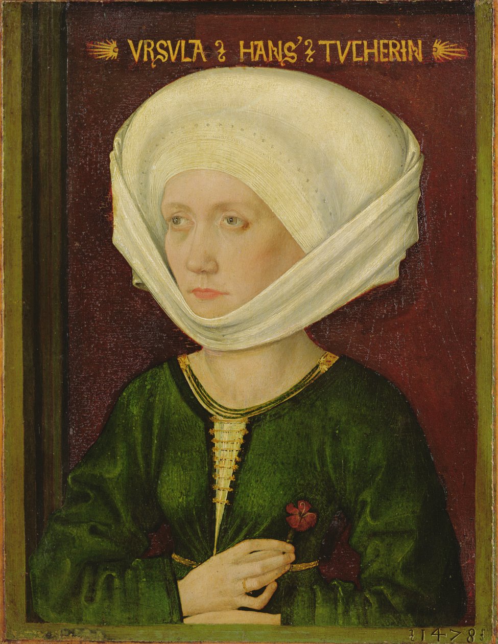 Ursula Tucher的肖像，1478年（石灰油） 作者 迈克尔·沃尔吉姆特（Michael Wolgemut）或沃尔格姆斯（Wolgemuth）