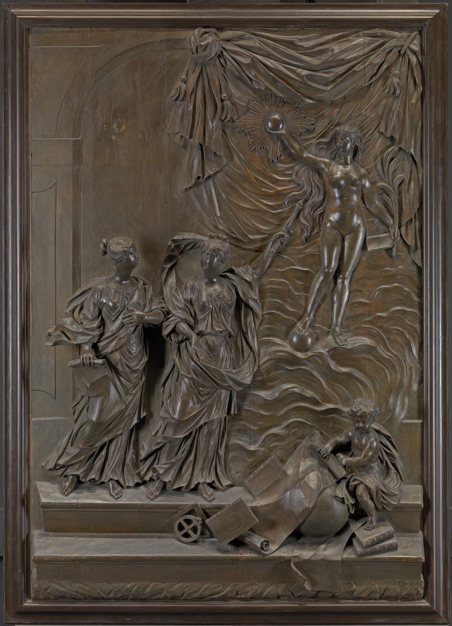Stowe救济：可能是真理向文理界展现自己，c.1715年（青柠木） 作者 迈克尔（attr.to）楚克