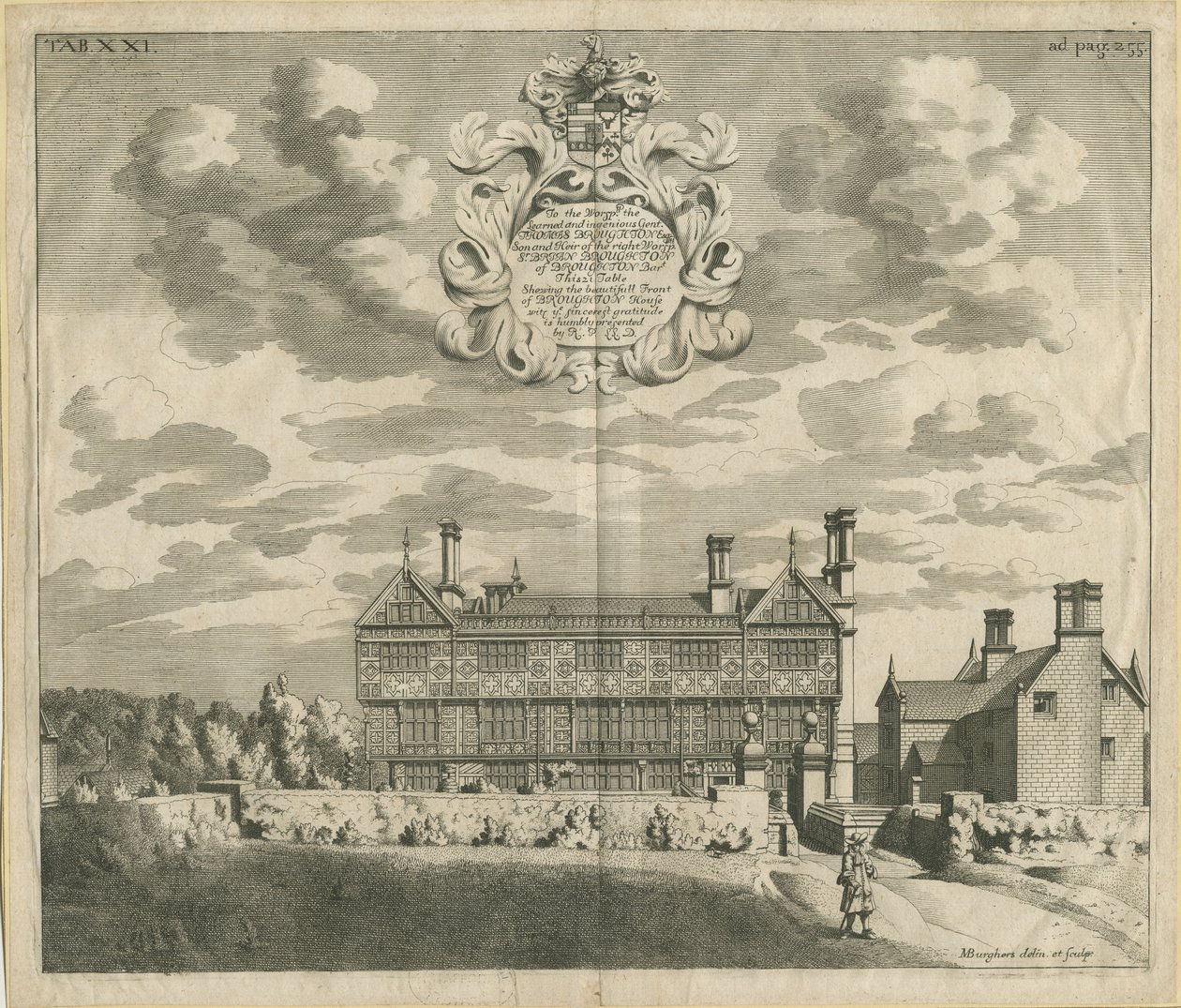 Broughton Hall：铜版画，nd [1653-1686] (印刷品) 作者 迈克尔·伯格斯