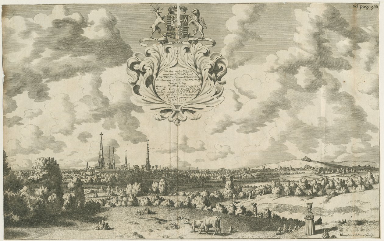 利奇菲尔德-西西北地区前景：铜版画，编号[1653-1686] 作者 迈克尔·伯格斯