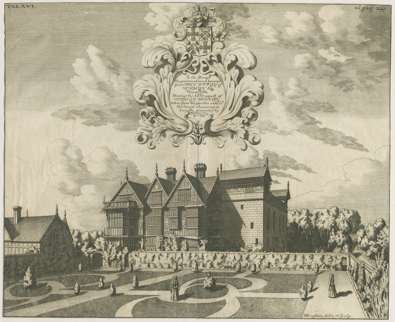 马德利庄园：雕刻，nd [c 1686]（印刷品） 作者 迈克尔·伯格斯