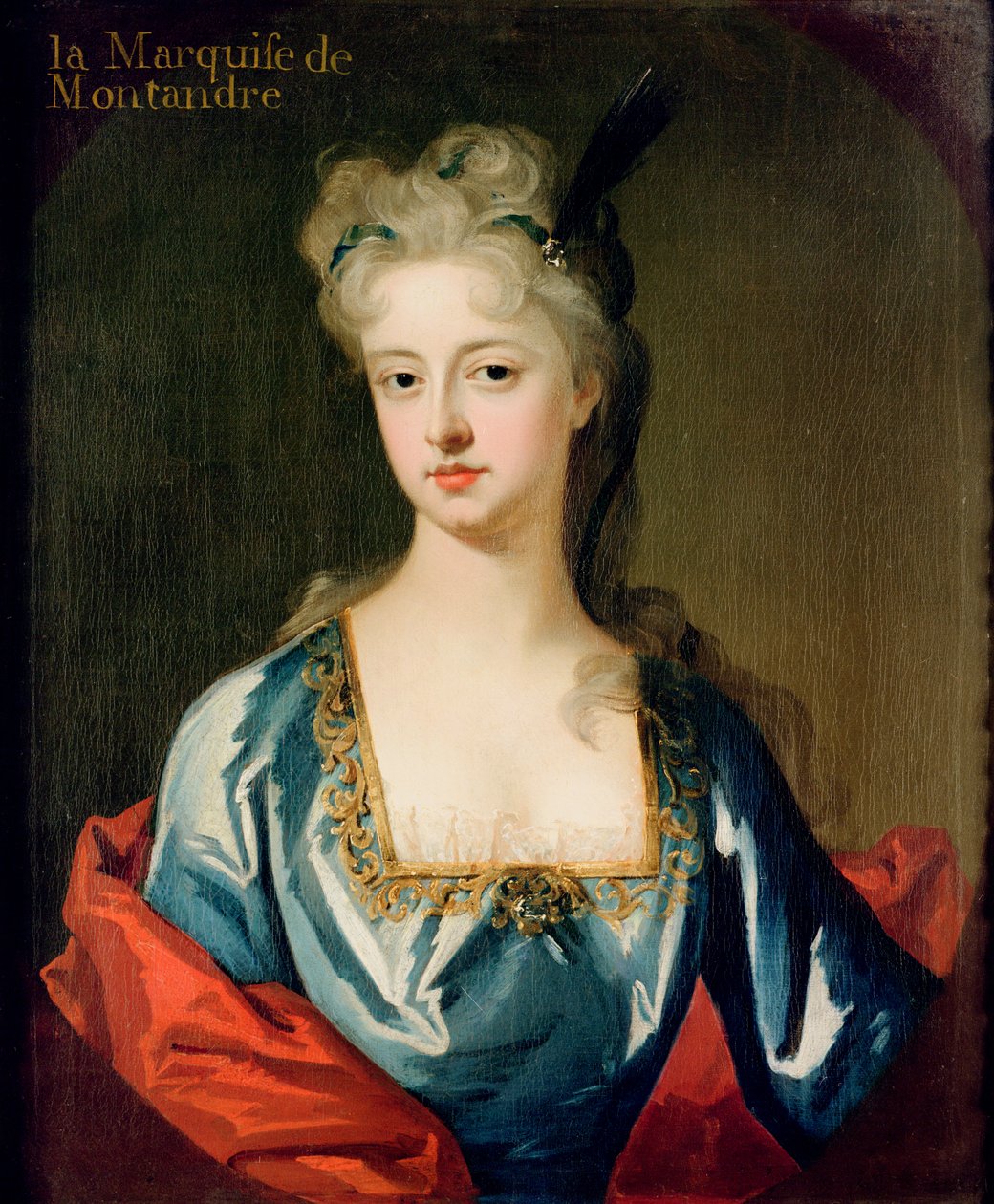 Mary Anne Spanheim（1682-1772）的肖像，Francois de la Rochefoucauld的妻子，Marquis de Montandre 作者 迈克尔·达尔