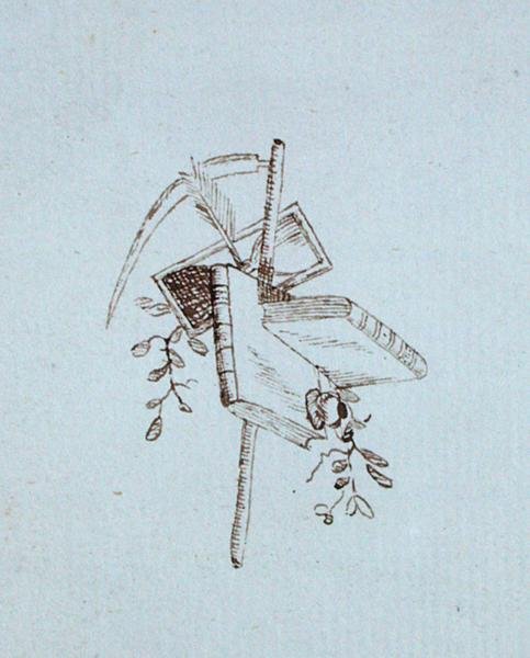 来自迈克尔-法拉第剪贴簿的图画（纸上笔墨）。 作者 迈克尔·法拉第