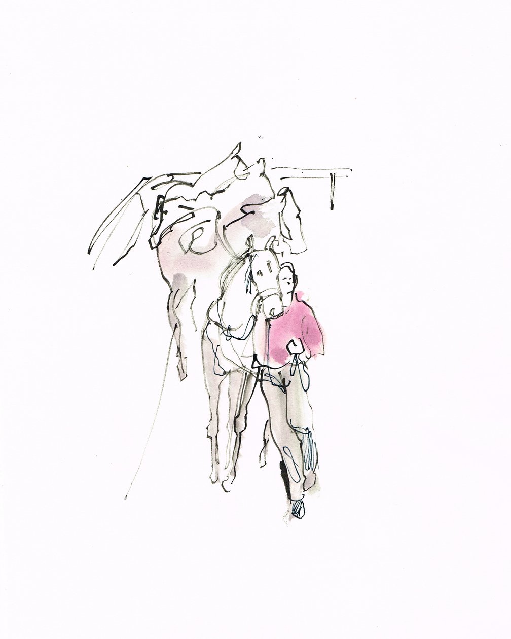无题，2018（纸本水彩） 作者 迈克尔·弗里斯
