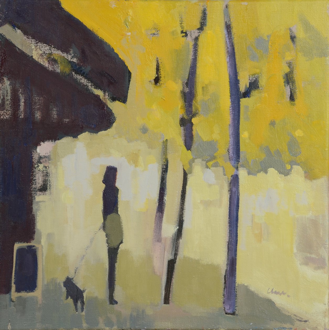 塞纳河畔的散步》，2015 年（亚麻布油画） 作者 迈克尔·G·克拉克