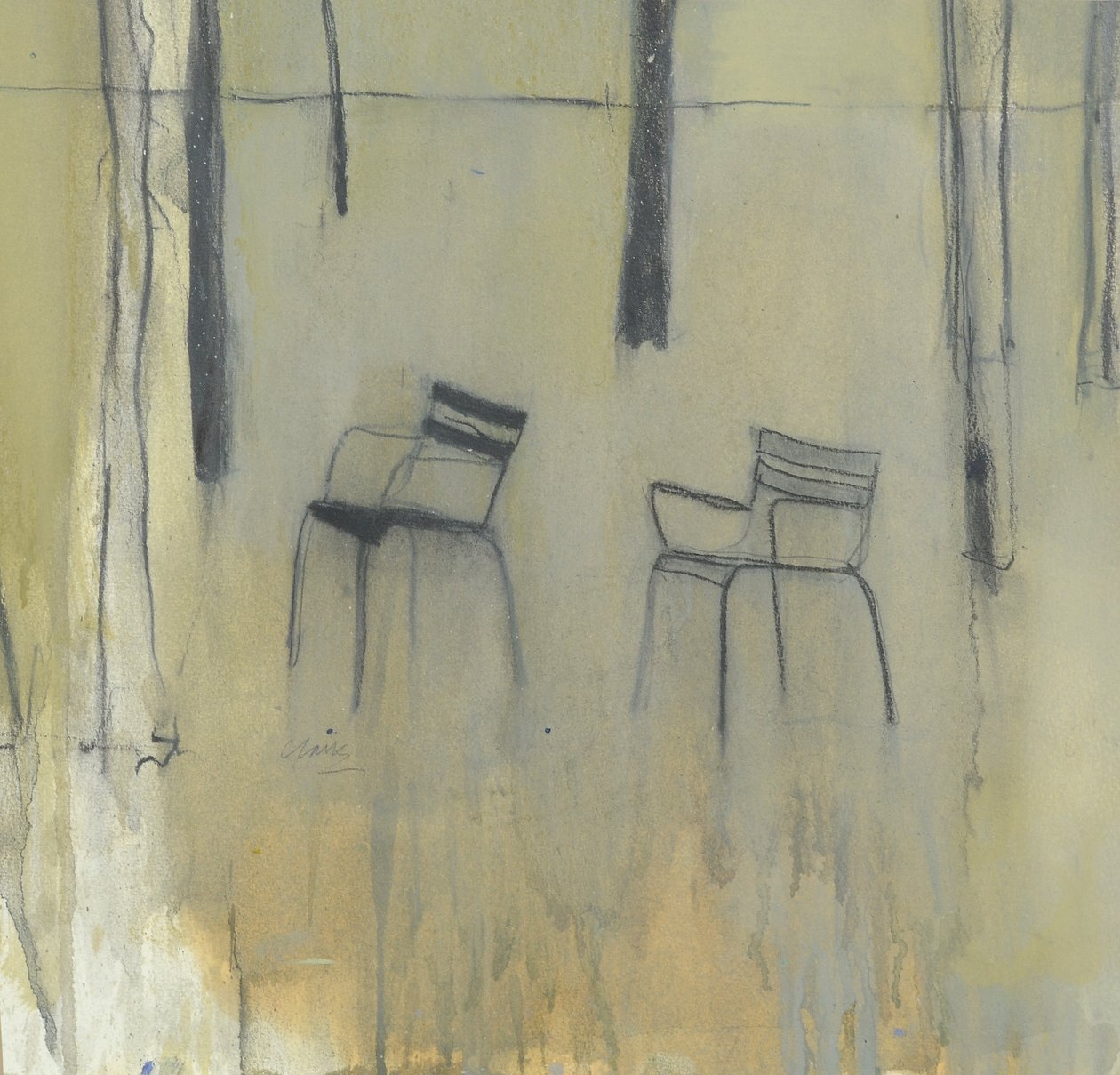 椅子，杜乐丽花园，2015 年（混合媒介） 作者 迈克尔·G·克拉克