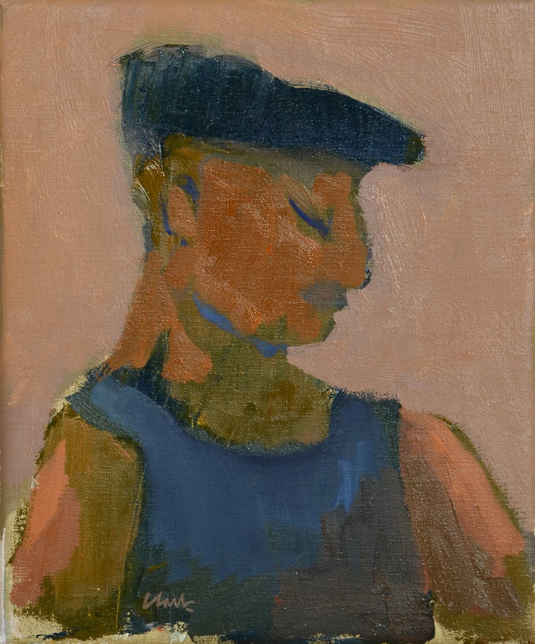 潇洒男人，集市日，2016（亚麻布油画） 作者 迈克尔·G·克拉克