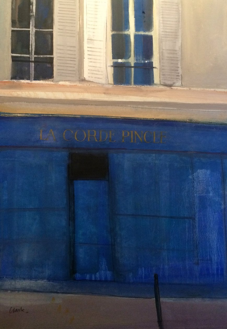 La Corde Pincée，2015（纸上水彩画） 作者 迈克尔·G·克拉克
