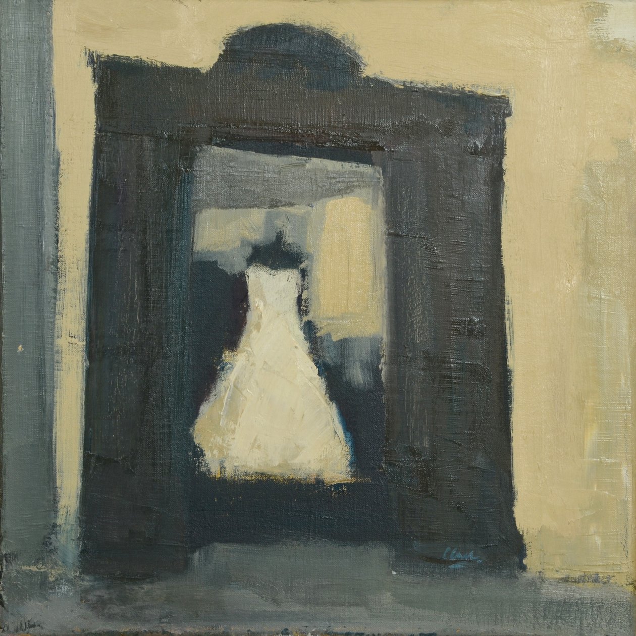 都灵婚纱》，2017 年（亚麻布油画） 作者 迈克尔·G·克拉克