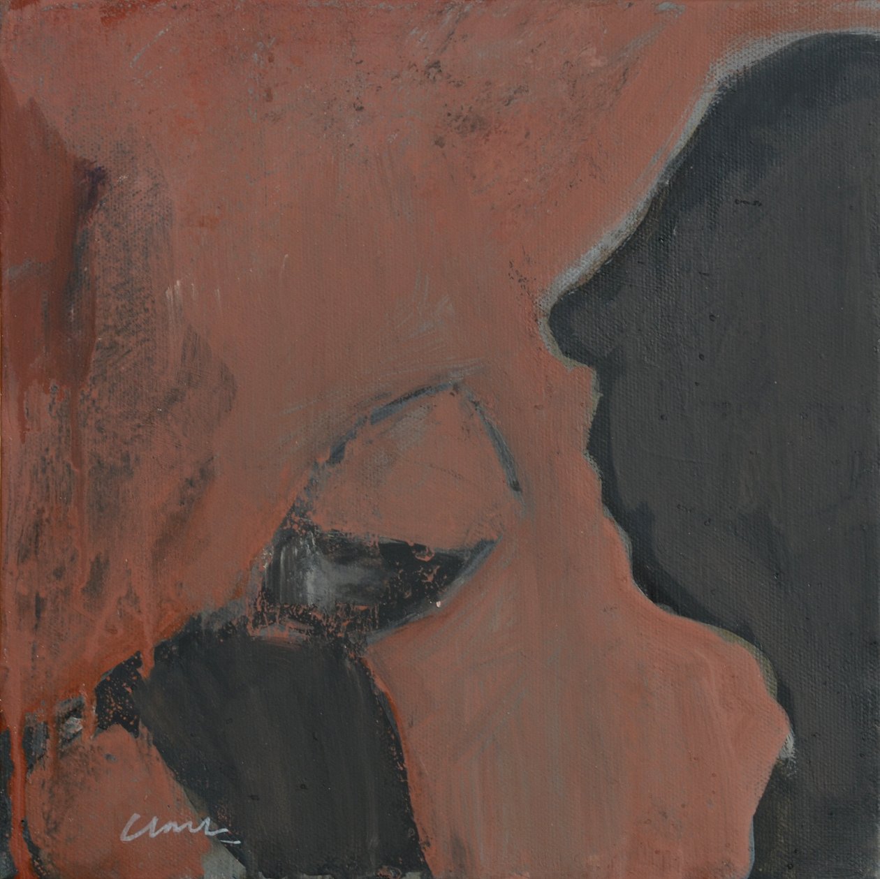 酒围脖》，2016 年（丙烯酸画布） 作者 迈克尔·G·克拉克