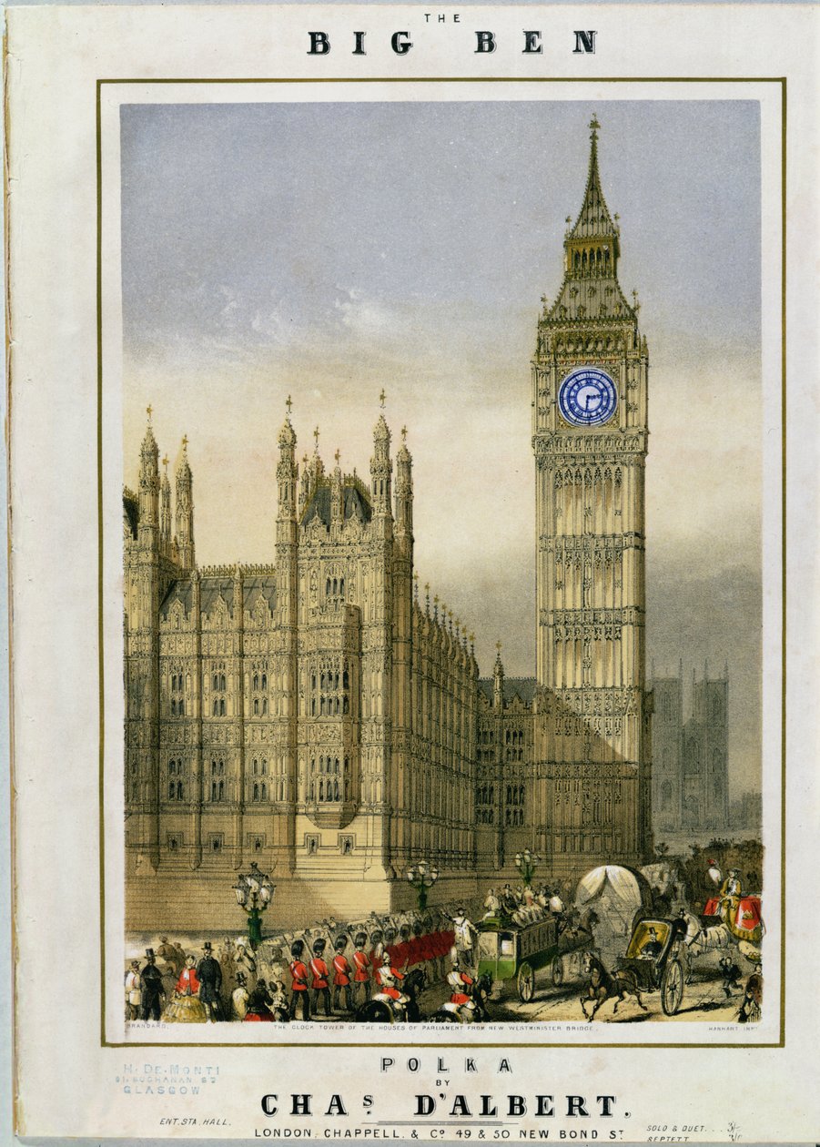 Big Ben Polka，音乐翻唱酒吧。汉哈特（c.1862） 作者 迈克尔·汉哈特